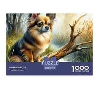 Dog Jigsaw Puzzle for Adults 1000 Pieces for Loved Ones Cute Pet Wall Art Colorful Artwork Fun, Vibrant Imagery Unique Perfectly-Fitting Pieces 70x50cm/1000pcs