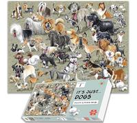 Dog Jigsaw Puzzle - It's Just Dogs! by Ricardo Galvao - 1000 Piece Jigsaw Puzzle For Adults - 66cm X 50cm - Animal Jigsaw, Dogs Puzzle, Cartoon Jigsaw Puzzles