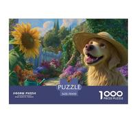 Dog Jigsaw Puzzles 1000 Pieces for Adults - A Funny And Happily Jigsaw Puzzles Collaboration - This Premium Dog Jigsaw & Puzzle Is An Essential for Any Collector 70x50cm/1000pcs