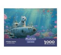 Dog Jigsaw Puzzles 1000 Pieces for Adults - A Funny And Happily Jigsaw Puzzles Collaboration - This Premium Dog Jigsaw & Puzzle Is An Essential for Any Collector 70x50cm/1000pcs