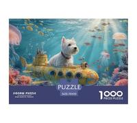 Dog Jigsaw Puzzles 1000 Pieces for Adults - A Funny And Happily Jigsaw Puzzles Collaboration - This Premium Dog Jigsaw & Puzzle Is An Essential for Any Collector 70x50cm/1000pcs