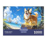 Dog Jigsaw Puzzles 1000 Pieces for Adults - A Funny And Happily Jigsaw Puzzles Collaboration - This Premium Dog Jigsaw & Puzzle Is An Essential for Any Collector 70x50cm/1000pcs