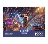 Dog Jigsaw Puzzles for Adults: 1000-Piece Happily Edition - A Funny, Engaging Dog Puzzle with Fine Details - A Top-Tier Choice for Fans of Funny Jigsaw Puzzles for Adults 52x38cm/1000pcs