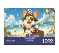 Dog Jigsaw Puzzles for Adults 1000 Pieces by Happily - A Funny, Delightful Dog Puzzle with Sharp Print Clarity - An Excellent Choice in Funny Jigsaw Puzzles for Adults 52x38cm/1000pcs