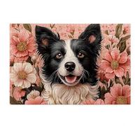 Dog Jigsaw Puzzles for Adults 1500, 1500 piece Jigsaw Puzzles for Adults, Challenging Wooden Jigsaws Puzzle for The Whole for Women, Puzzle for Home Wall Decor, Gifts for Women/Men, Theme: Flower G-92
