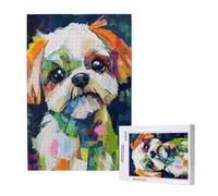 Dog Jigsaw Puzzles for Adults 500 Piece, Animal Puzzles for Adults Wooden, Funny/Difficult/Impossible/Challenging Decompression Games, As a Birthday for Women and Men ML-6