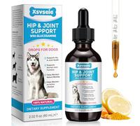 Dog Joint Supplement Drops 60ml for Dogs, Glucosamine for Dogs with Chondroitin, MSM,Hyaluronic Acid & Type II Collagen,Hip and Joint Support for Dogs,Liquid Mobility Supplement for Small & Large Dogs