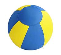 Dog Jumbo Ball, 17.71'' Giant Herding Ball for Dogs, Durable Tear-Resistant Inflatable BigBall with Handle Cover & Pump for Play & Exercise Dogs, Collie Dog, Giant JollyBalls for Play (Yellow)
