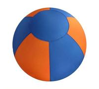 Dog Jumbo Ball, 17.71'' Giant Herding Ball for Dogs, Durable Tear-Resistant Inflatable BigBall with Handle Cover & Pump for Play & Exercise Dogs, Collie Dog, Giant JollyBalls for Play (Blue Orange)