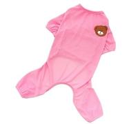 Dog Jumper Bear Pajamas Summer Mesh Small Large Dog Clothes Jumpsuit Pet Onesie For Big Dogs XS-XXL(Pink,XXL)