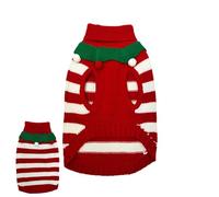 Dog Jumper, Dog Jumper, Warm Puppy Knitted Outfits, Comfortable Striped Pet Jumper, Knitwear, Christmas Dog Costume, Puppy Clothes for Male and Female Dogs