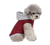 Dog Jumper for Dogs, Velvet Lining, Dog Winter Coat, Dog Jacket, Anti-Splash Water, Red, M