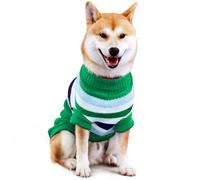 Dog Jumper Large Dog Christmas Sweater Warm Winter Pet Clothes for Medium Large Pet (XL Back Length:28"/Green)