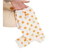 Dog Jumper Pet Dog Clothes For Small Dogs Dot Pattern Puppy Jumpsuits Lovely Soft Cat Outfits Apparel(Orange,L)