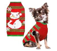Dog Jumper - Red Warm Dog Dress, Soft Puppy Winter Outfit, Festive Clothing, Cuddly Comfort Warmth Protection Textile Structure Unit, Extended Season Fashion Style