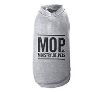 Dog Jumper Sweatshirt Warm Puppy Washable Winter Clothing Apparel Grey Pullover Pet Sweater M/L