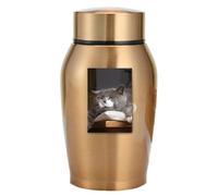 Dog Keepsake Urns,Pet Cremation Urns | Stainless Steel Pet Urn for Large Dogs or Small Urns,Lightweight Stainless Steel Pet Urn,