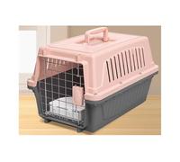 Dog Kennel Air Box Dedicated Portable Outing Dog Pet Car Transport Space Large Cage(Silver)
