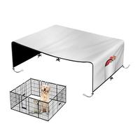 Dog Kennel Cover - 210D Oxford Privacy Enclosure Tarpaulin | Pet Enclosure Sunshade, Waterproof Kennel Cover, M/L/XL, for Patio Picnic Outdoor Camping Backyard Family Gathering