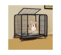 Dog Kennel Crate for Small and Medium DogsSliding Indoor Dog Kennel with Door Opening At Top(Black)