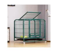 Dog Kennel Dog Cage for Large Medium and Small Dogs with Toilet to Separate Pets(Green,Medium)