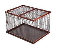 Dog Kennel Dog cage small and medium-sized dog fence double-layer indoor(L)