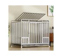 Dog Kennel Double Feeding Door with Lock Dog Crate for Medium-sized Dogs Indoor Home Pet Suitable for Up to 80 Pounds