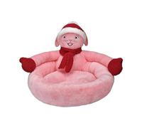 Dog Kennel for Keeping Warm in Winter, THREE Cat Kennels, Christmas Creative Pet Kennel for Medium Dogs (Diameter: 40cm/cm) Decorative Pet Houses Home Decor (Pink, A)