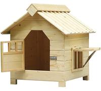 Dog Kennel for Outside, Easy Cleaning Chicken Coop Wooden Cat House Dog Cage Indoor Small Medium Kennel Storage Pet Supplies (L)