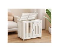 Dog Kennel Indoor Household Dog Kennel Pet Cage Villa(White,Medium)
