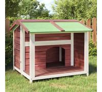 Dog Kennel Mocha 96x87x80.5 cm Solid Wood Pine