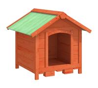 Dog Kennel Outdoor House Crate Rabbit Hutch Brown Solid Wood Pine vidaXL