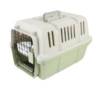 Dog Kennel, Portable Fashion Crate for Pets, Airline Approved Pet Carrier, Durable Plastic Shell, Large Space Dog Crate for Home and Pet Travel Outdoors Trip (Green)