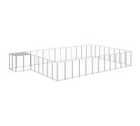 Dog Kennel Silver 30.25 m² Steel