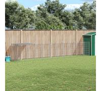 Dog Kennel Silver 6.05 m² Steel