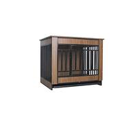 Dog Kennel Small and medium-sized dog teddy, corgi with toilet separated pet villa indoor home(Small)