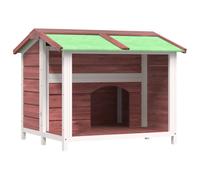 vidaXL Dog Kennel Brown 96x87x80.5 cm Solid Wood Pine
