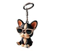 Dog Keychain, French Bulldog Ornament | Keychains for Kids 3D Cartoon Acrylic | Handmade Accessories 2.95 Inch for Boys Girls Men Women, B, Consulte la descripción