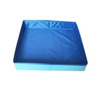 Dog Kiddie Pool - 50 x 50 x 10 cm PVC Flexible And Practical Dog Paddling Pool Foldable Square-Shaped | Multi-Purpose Non-Inflatable Anti-Slip Pet Puppy Paddling Tub For Home Yard Garden Outdoor