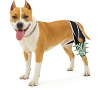 Dog Knee Brace for Torn ACL and Joint Damage, Adjustable Front Back Leg Support Bracket, Supportive Pain Relief Hip Dysplasia Support Brace for Hind Legs, Four Leg Universal Dog Hip Brace (M)