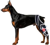 Dog Knee Brace for Torn ACL CCL Injury & Hip Dysplasia, Adjustable Leg Support with Metal Stabilizers, Universal Rear or Front Brace for Medium Dogs to Aid Mobility and Recovery (M)