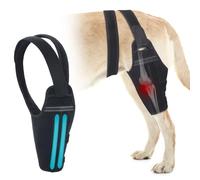 Dog Knee Brace for Torn ACL Hind Leg Support to Reduce Pain Adjustable | Dog Leg Brace for Back Rear Leg with 2 Stabilizers, Hip Hysplasia, Luxating Patella, Ligament Injuries, CCL Left Leg L