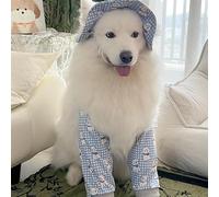 Dog Knee Protector Pad - Breathable Cute Print Dog Elbow Sleeve Comfortable Leg Guard Sleeve for Prevents Licking Chewing for Medium Large Dogs Daily Outdoor Use (Hat#3,S)