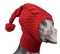 Dog Knit Hat with - Soft Fall Winter Hat Knitted,Puppy Warm Hood Neck and Head Protector Knitting Cute Pet Apparel for Hunting, Camping