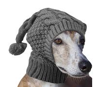 Dog Knit Winter Hat - Soft Fall Winter Hat Knitted - Puppy Cozy Hood with Earmuff Cute Pet Apparel Neck and Head Protector for Small, Medium, Large Dogs