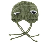 Dog Knitted Hat | Funny & Cute Winter Hat for Small Dogs/Cats | Soft Polyester, Adjustable Elastic | Cold Weather Pet Accessory | Present for Pet Lovers (Green)