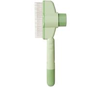 Dog Knot Remover Comb, Cat Grooming Brush, Pet Steel Needle Comb, Detangling Button Release, Ideal for Flea and Loose Hair Cleaning, 7.87x3.15 Inches, Yellow Green Color, 1 Piece