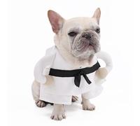 Dog Kung Fu Costume with 3D Arms,Adjustable Pet Karate Outfit for Halloween Christmas Cosplay Photo Shoot_M