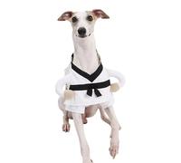 Dog Kung Fu Costume with 3D Arms,Adjustable Pet Karate Outfit for Halloween Christmas Cosplay Photo Shoot_L