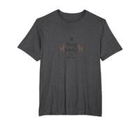 Dog Lady by Choice Proud Pet Owner Paw Print T-Shirt, Men's Big and Tall, Dark Heather Grey, 5X Tall